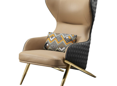 Armchair Relax Leather Lounge Club Upholstery Design Couch Sofa Seater Luxury Beige new